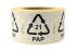 Hinweisetiketten mit Recycling Code, selbstklebend 