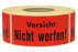 Warnetiketten aus Papier