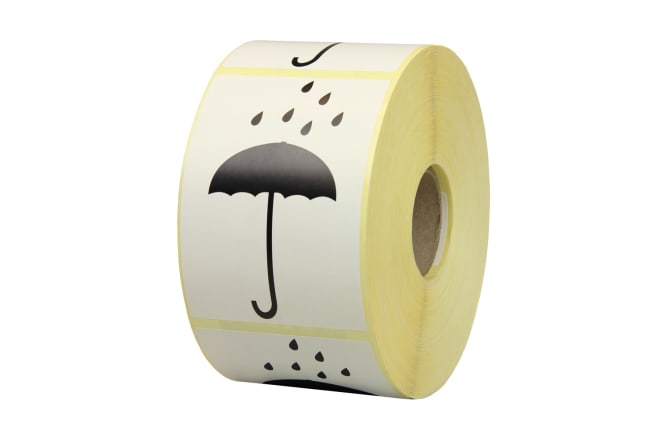 Hinweisetiketten aus Papier