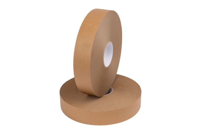 Papierselbstklebeband, 50 x 500 mm, braun, 130 µ, Naturkautschukkleber