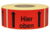 Warnetiketten aus Papier