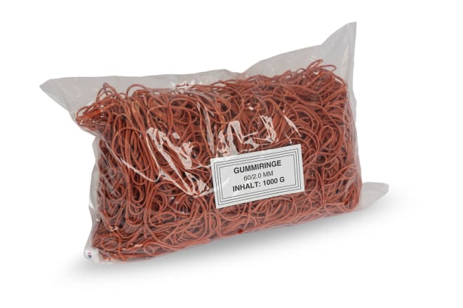 Gummibänder, rot