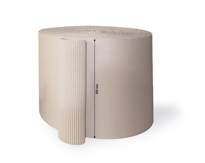 Rollenwellpappe offene Welle