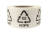 Hinweisetiketten mit Recycling Code, selbstklebend 