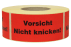 Warnetiketten aus Papier