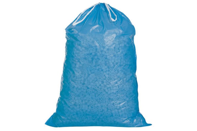 Premium Abfallsack mit Zugband, 120 Liter, blau, 45 µ
