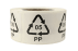 Hinweisetiketten mit Recycling Code, selbstklebend 