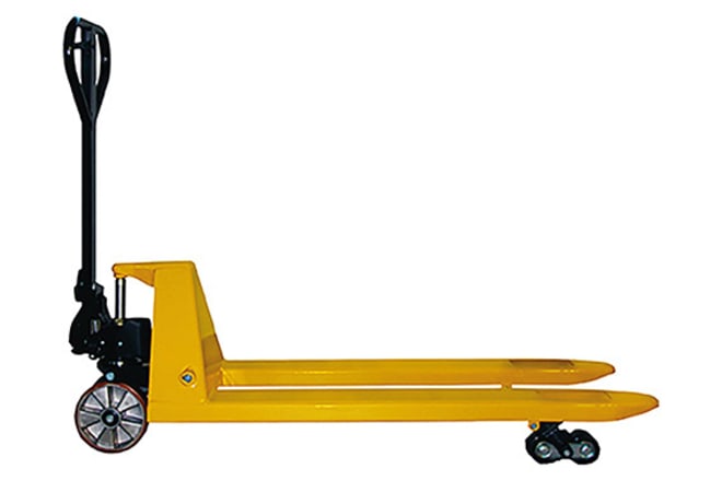Gabel-Hubwagen mit Kletterrollen