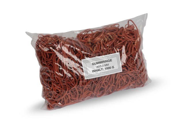 Gummibänder, rot