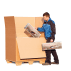 Palettencontainer 2-wellig, mit Ladeklappe, braun, Qual. 2.40 Palettencontainer 2-wellig, mit Ladeklappe, braun, Qual. 2.40