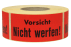 Warnetiketten aus Papier