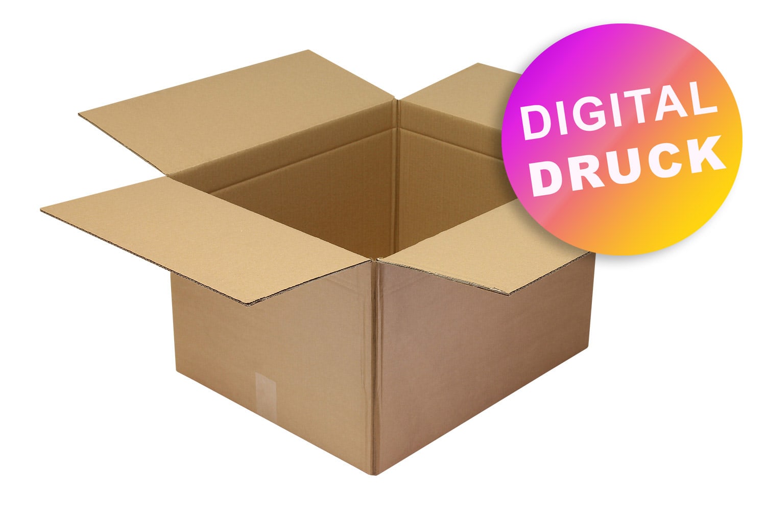 Wellpapp-Faltkarton 2-wellig 500 - 599 mm Länge - bedruckt