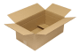Wellpapp-Faltkarton 1-wellig, braun, Qual. 1.30