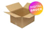 Wellpapp-Faltkarton 1-wellig, braun, Qual. 1.20 - bedruckt