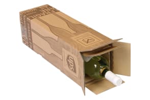 PTZ-Flaschenkarton 1er, braun, postgeprüft, 5233201
