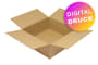 Wellpapp-Faltkarton 1-wellig, braun, Qual. 1.30 - bedruckt