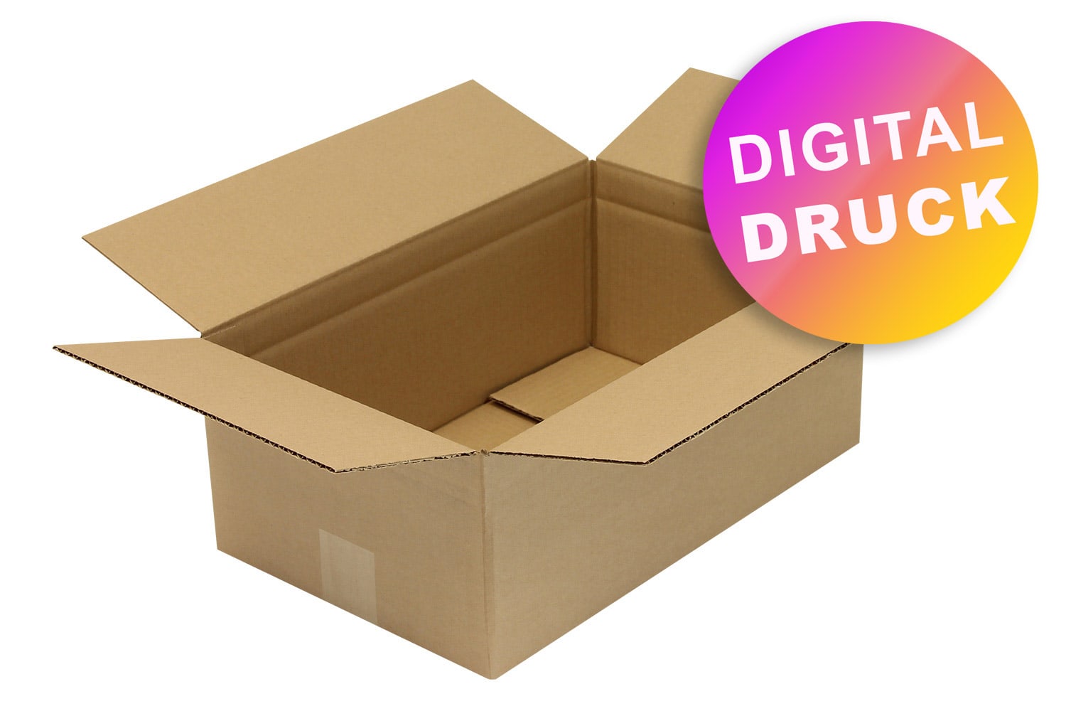 Wellpapp-Faltkarton 1-wellig von 400 - 499 mm Länge - bedruckt