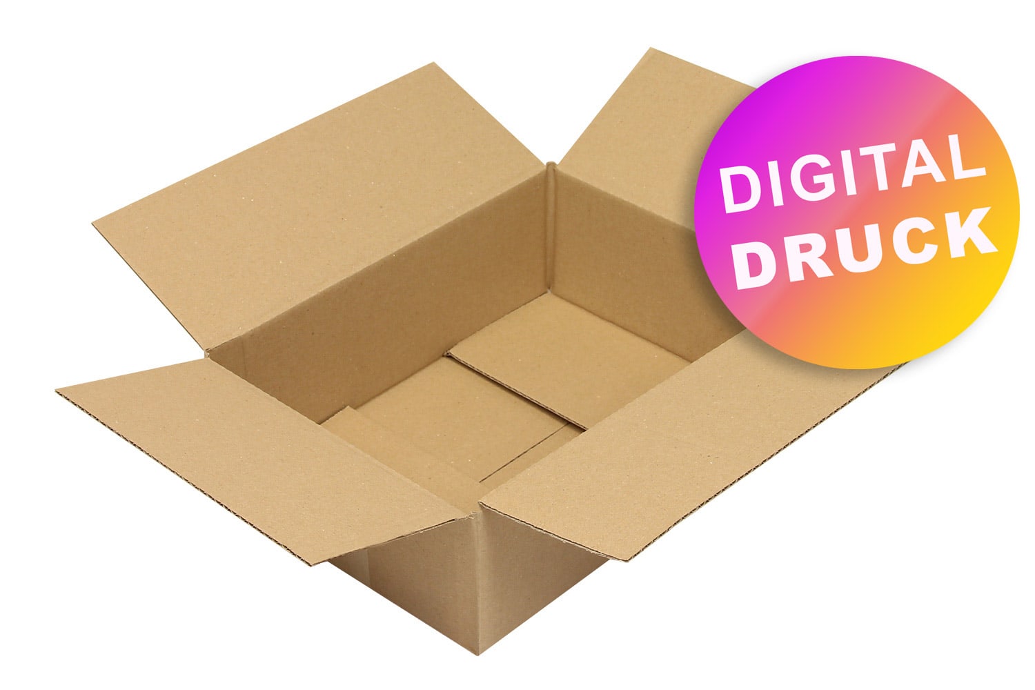 Wellpapp-Faltkarton 1-wellig von 300 - 349 mm Länge - bedruckt