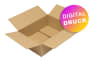 Wellpapp-Faltkarton 1-wellig, braun, Qual. 1.20, DIN A4 - bedruckt