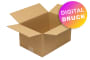 Wellpapp-Faltkarton 1-wellig, braun, Qual. 1.20, DIN C4 - bedruckt