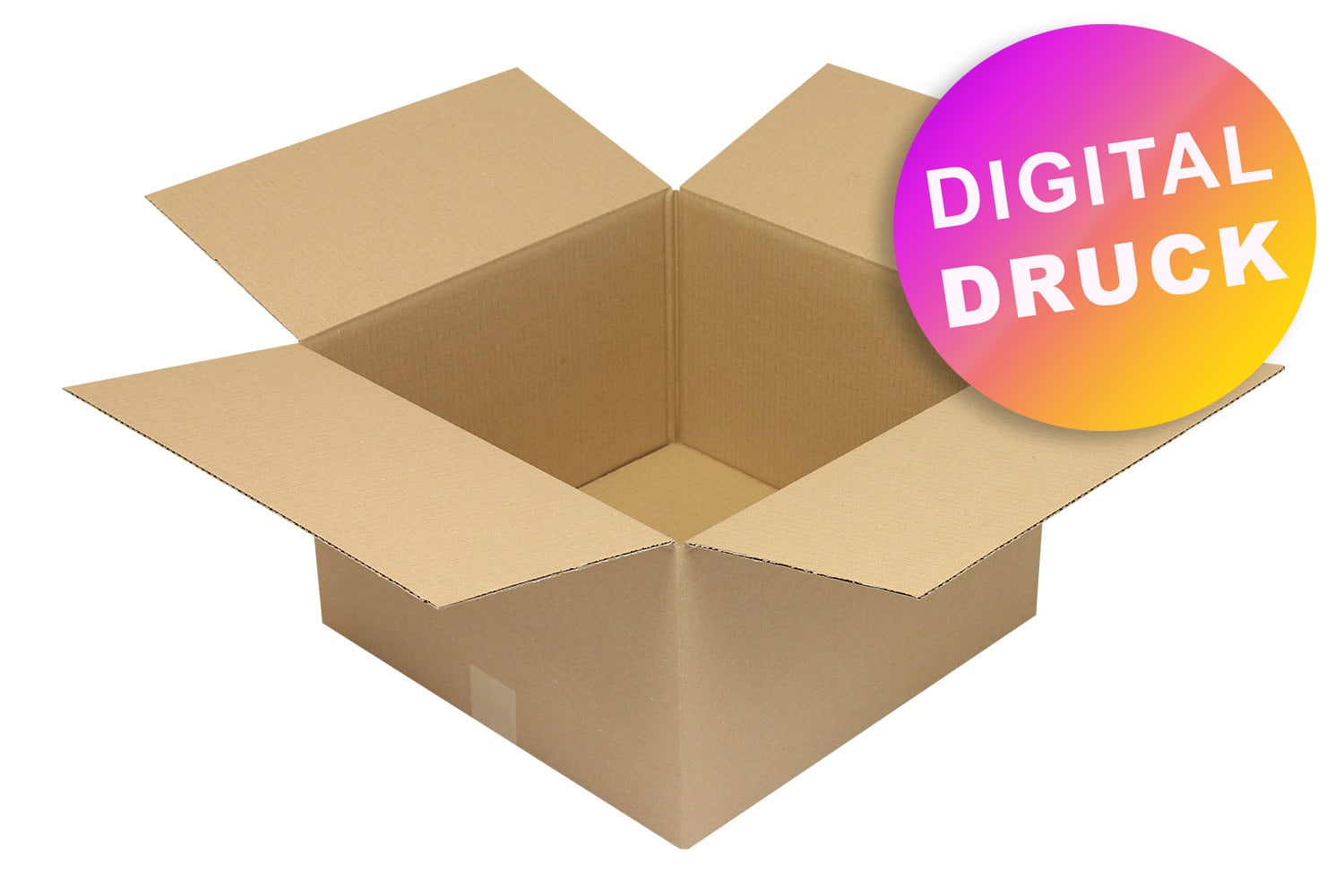 Wellpapp-Faltkarton 1-wellig von 400 - 499 mm Länge - bedruckt