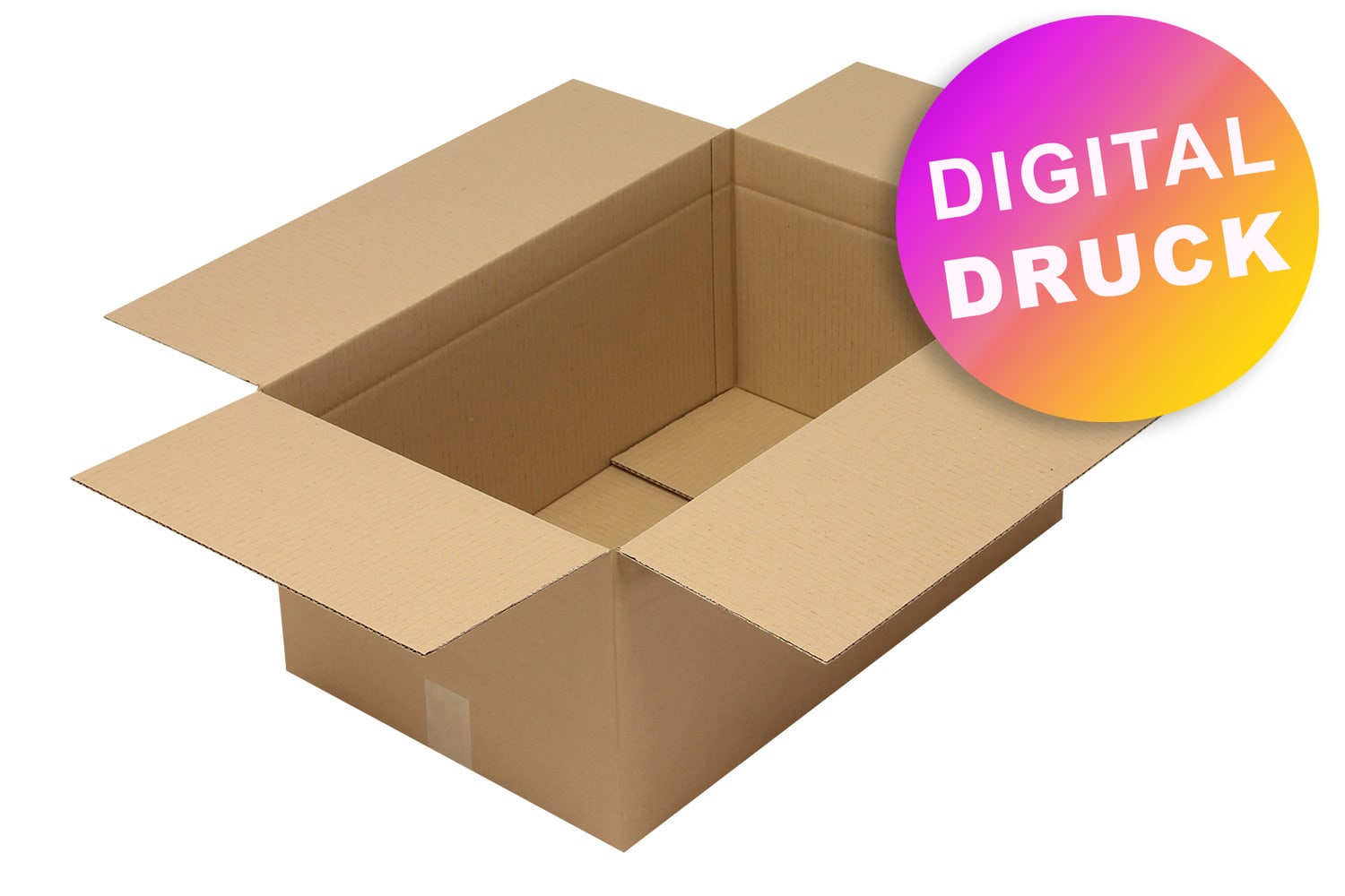 Wellpapp-Faltkarton 1-wellig von 600 - 699 mm Länge - bedruckt