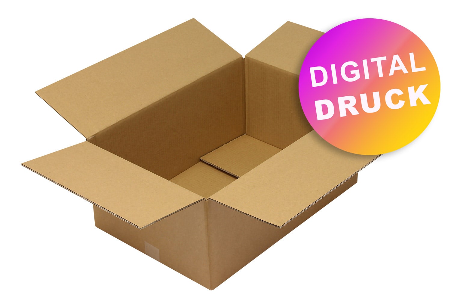 Wellpapp-Faltkarton 2-wellig 600 - 699 mm Länge - bedruckt