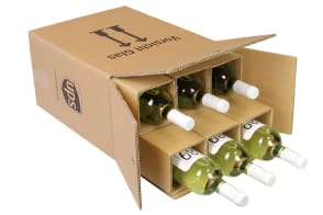 PTZ-Flaschenkarton 6er, braun, postgeprüft, 5233238