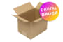 Wellpapp-Faltkarton 1-wellig, braun, Qual. 1.20 - bedruckt