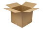 Wellpapp-Faltkarton 2-wellig, braun, Qual. 2.3