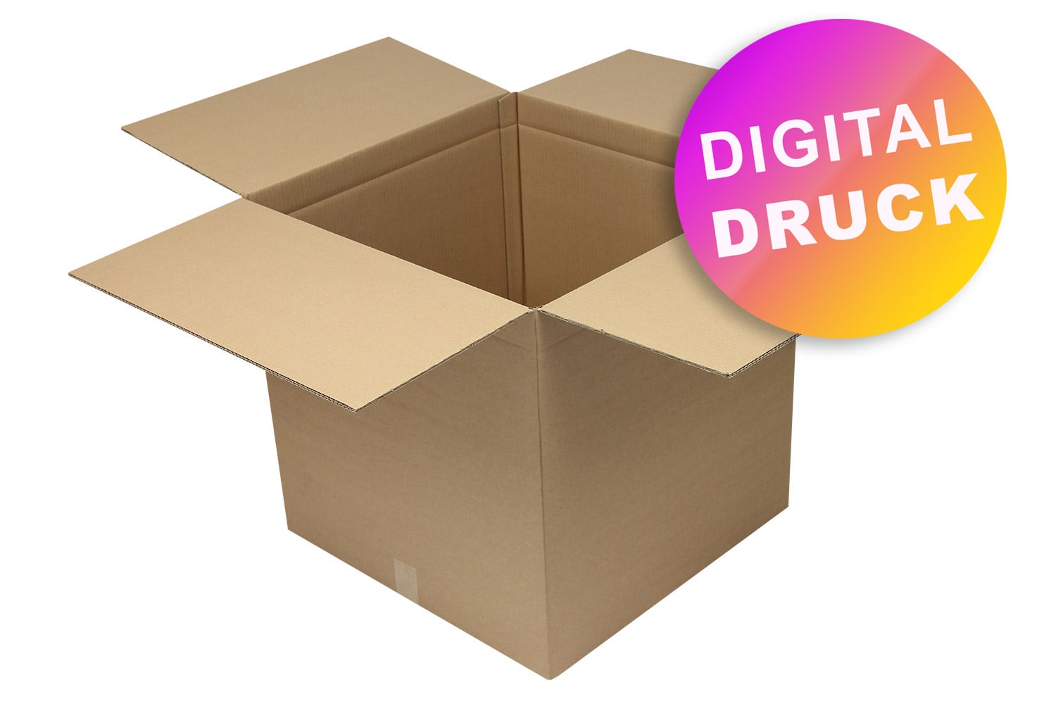 Wellpapp-Faltkarton 2-wellig 500 - 599 mm Länge - bedruckt