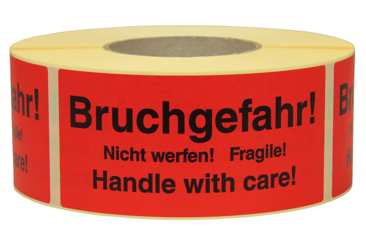 Warnetiketten aus Papier