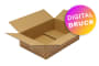 Wellpapp-Faltkarton 2-wellig, Modulkarton, braun, Qual. 2.30 - bedruckt