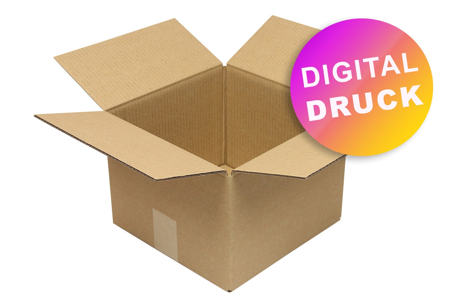 Wellpapp-Faltkarton 2-wellig bis 299 mm Länge - bedruckt