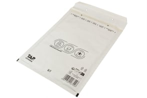 Luftpolster-Versandtasche, weiß, SK-Verschluss, DIN A4, 6130125 Luftpolster-Versandtasche, weiß, SK-Verschluss, DIN A4, 6130125