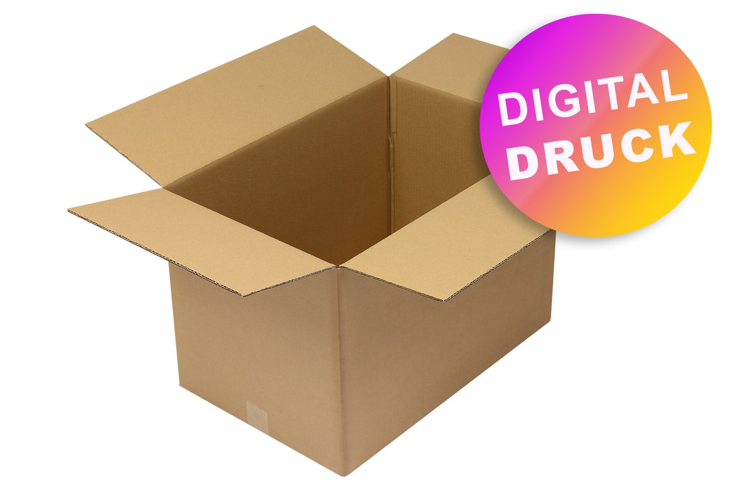 Wellpapp-Faltkarton 2-wellig 500 - 599 mm Länge - bedruckt