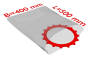 PE-Flachbeutel, transparent, 25 µ