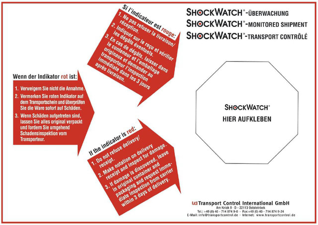 Schockindikator Shockwatch®