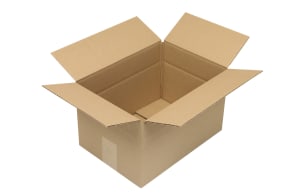 Wellpapp-Faltkarton 1-wellig, braun, Qual. 1.20, DIN A4, 5011010