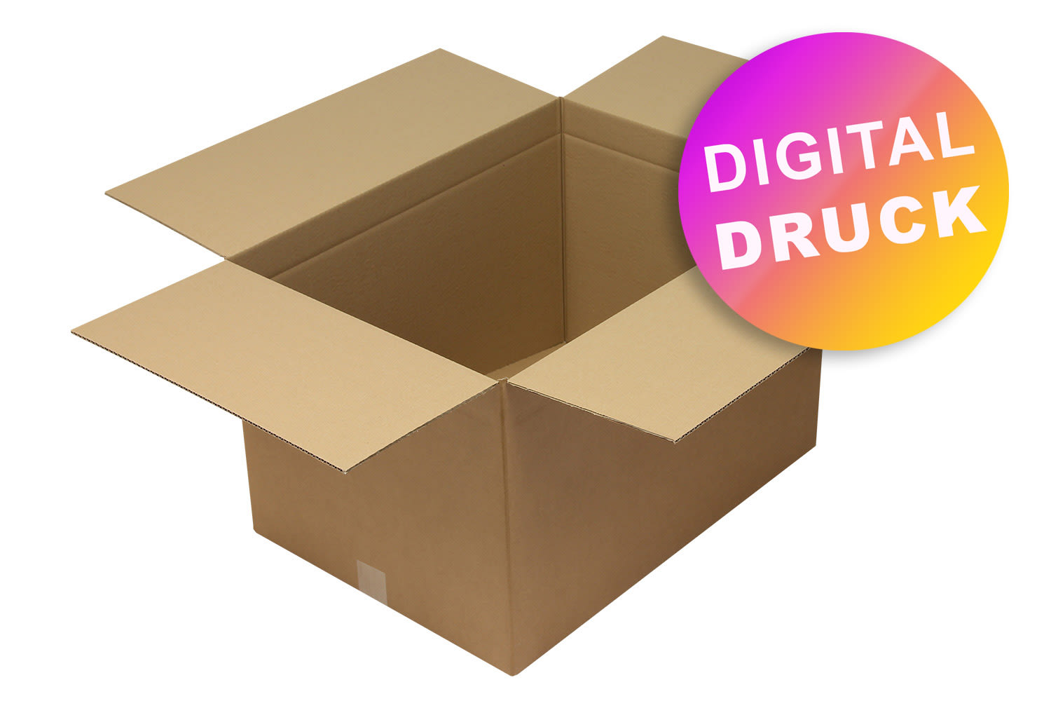 Wellpapp-Faltkarton 1-wellig von 600 - 699 mm Länge - bedruckt