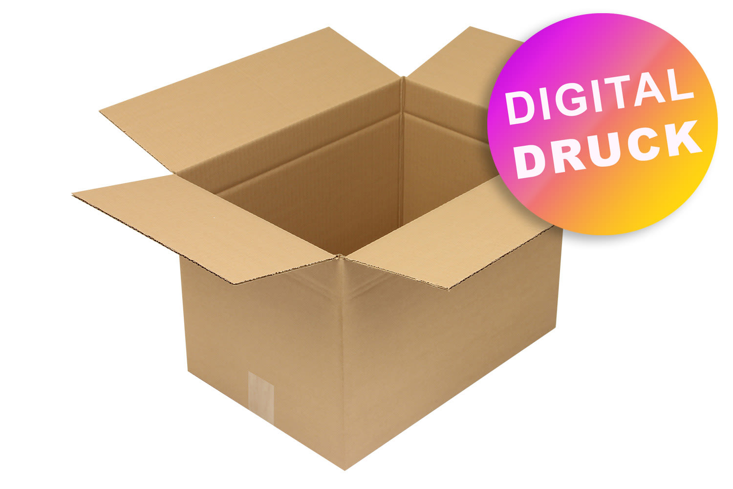 Wellpapp-Faltkarton 1-wellig von 400 - 499 mm Länge - bedruckt