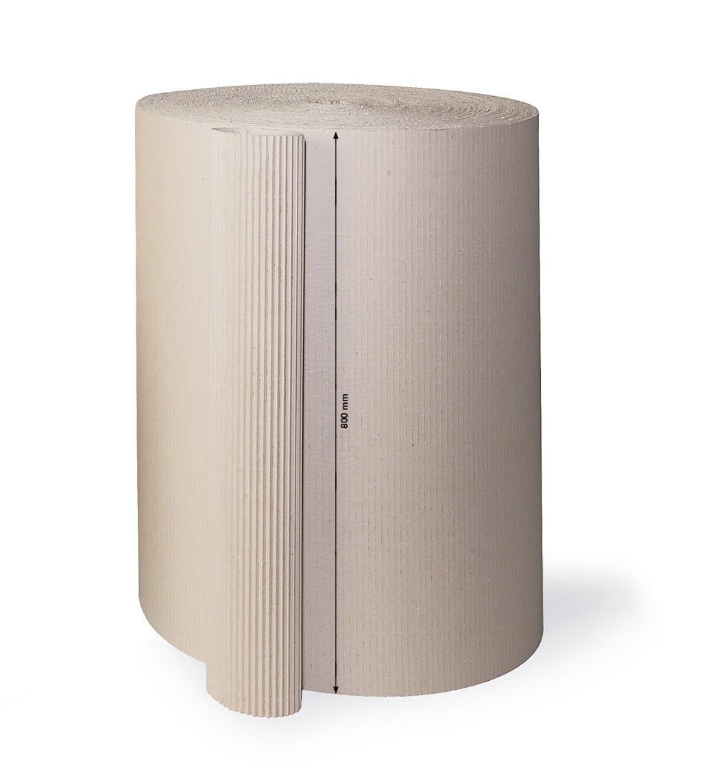 Rollenwellpappe offene Welle