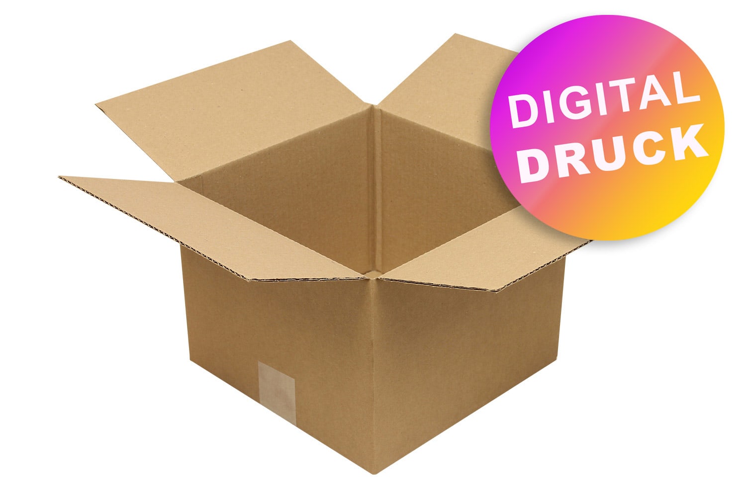 Wellpapp-Faltkarton 1-wellig von 200 - 299 mm Länge - bedruckt