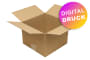 Wellpapp-Faltkarton 1-wellig, braun, Qual. 1.20 - bedruckt