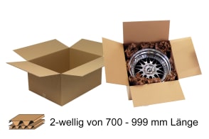 Wellpapp-Faltkarton 2-wellig 700 - 999 mm Länge, m5012051