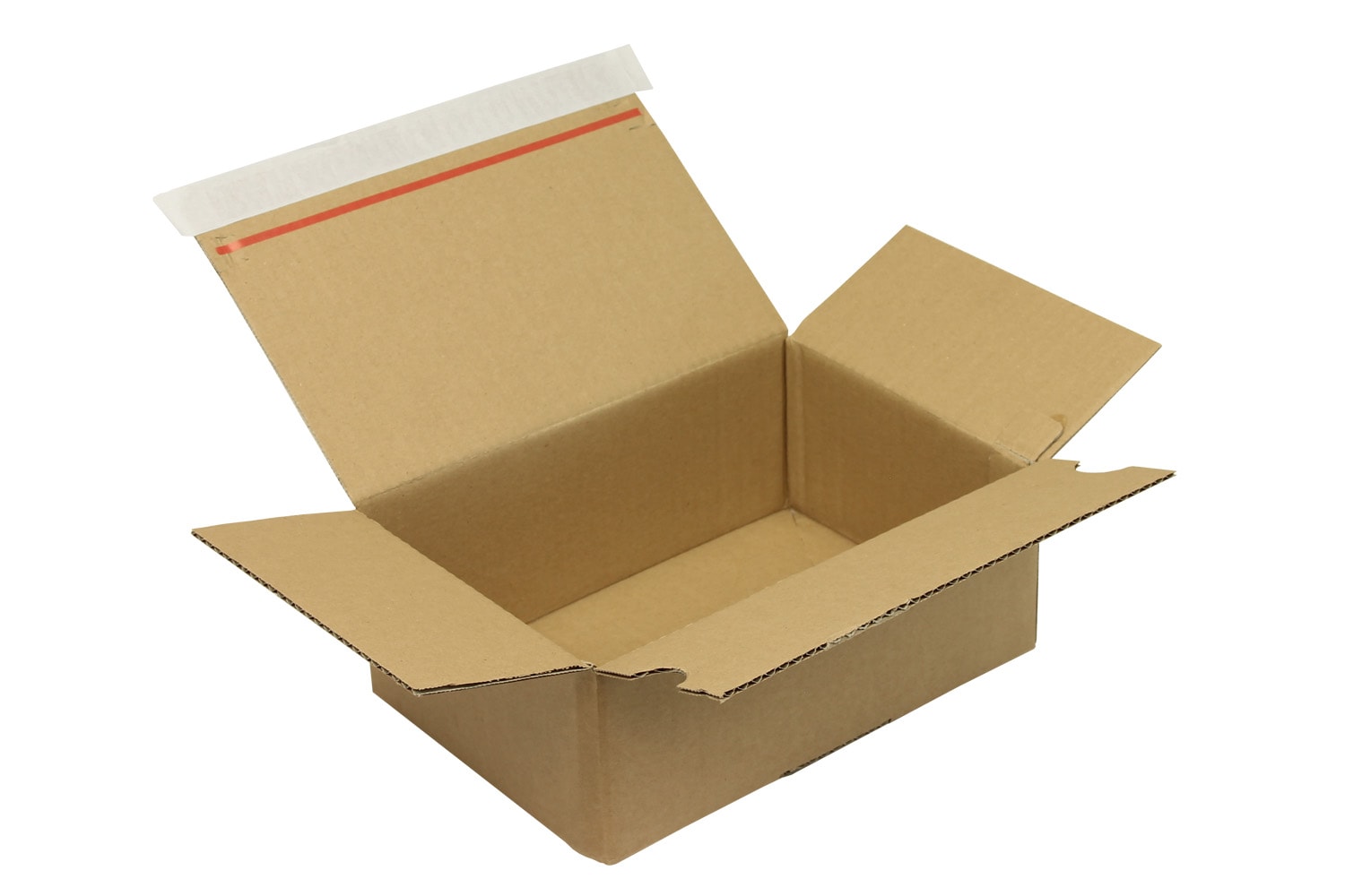 Automatikkarton mit SK-Verschluss, Aufreißhilfe