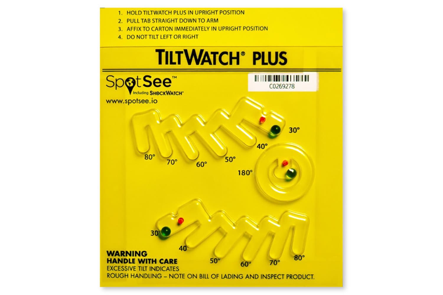 Kippindikator Tiltwatch®