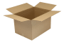 Wellpapp-Faltkarton 1-wellig, braun, Qual. 1.30, DIN A2 Wellpapp-Faltkarton 1-wellig, braun, Qual. 1.30, DIN A2