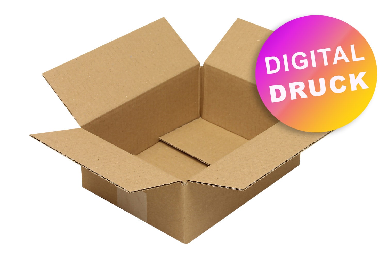 Wellpapp-Faltkarton 1-wellig von 200 - 299 mm Länge - bedruckt