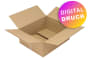 Wellpapp-Faltkarton 1-wellig, braun, Qual. 1.30 - bedruckt